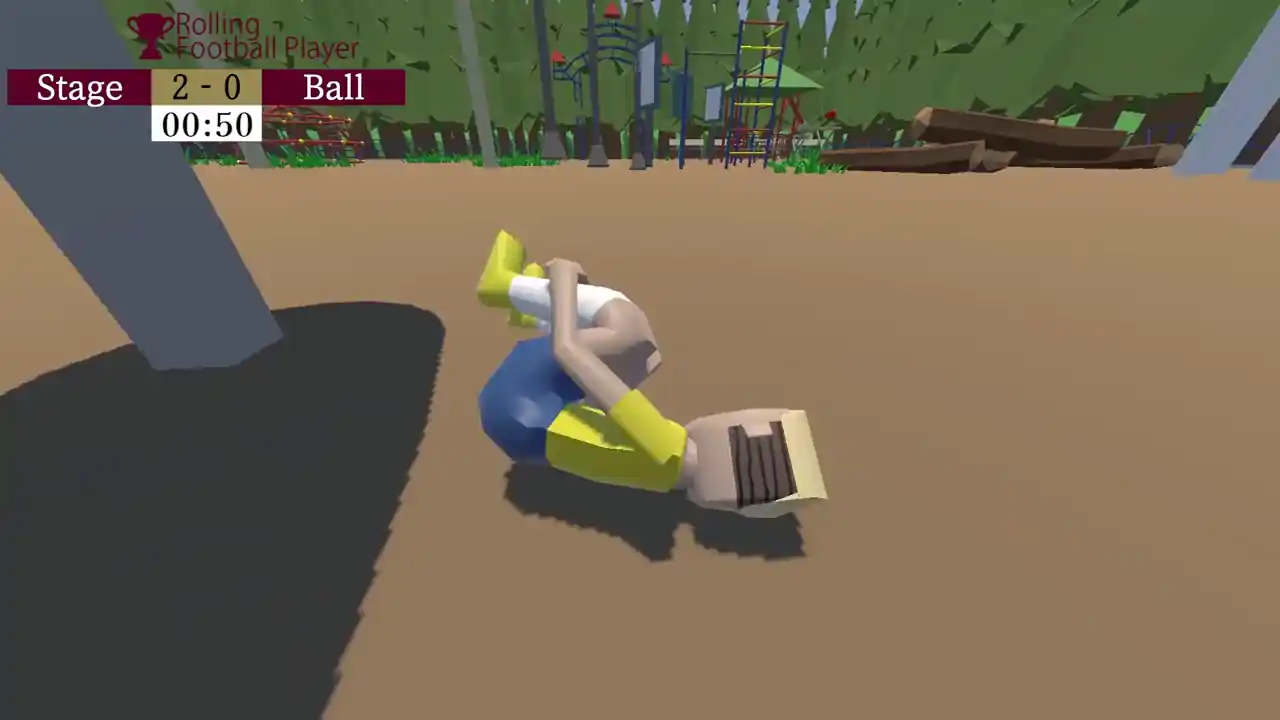 Rolling Football Player