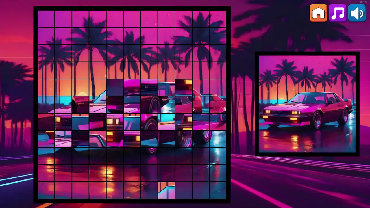 OG Puzzlers: Synthwave Cars